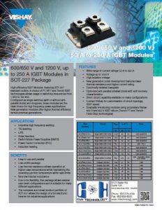 600, 650 & 1200 Volt IGBT Modules