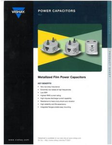 Power Capacitor - GLI radial series (low inductantce & ESR)