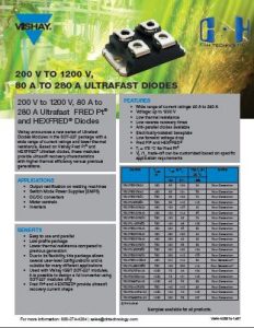 200-1200 Volt Ultrafast Diode Modules